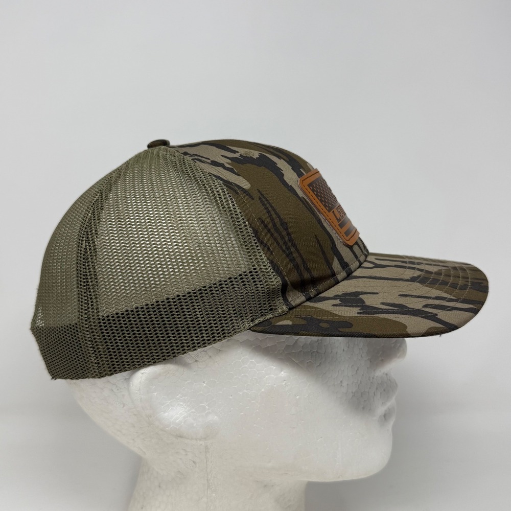 Richardson 112P Leupold Tiger Stripe Camo American Flag Trucker Hat Snapback - Picture 3 of 9